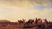 Albert Bierstadt Indians Travelling near Fort Laramie Sweden oil painting artist